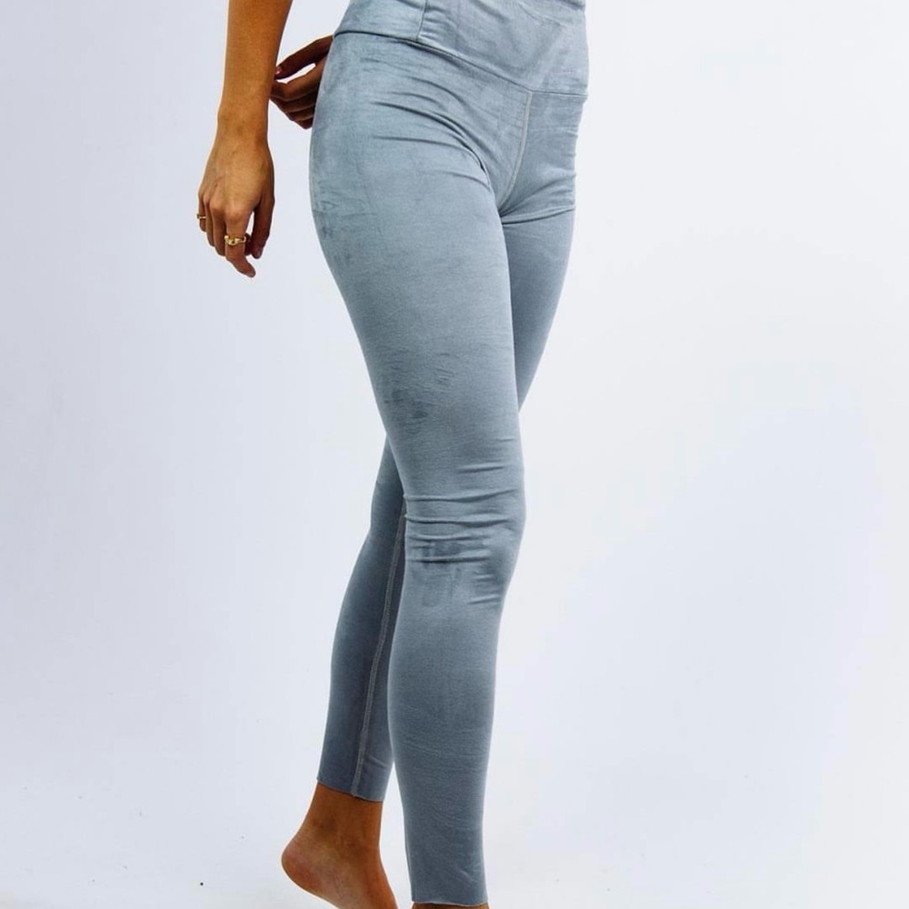 Tribe Kelley | Silver Lining Suede Leggings | Small